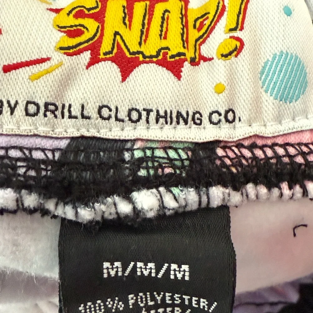 Men's Athletic Comic-Print Swim/Board Shorts - Pastel Multicolor - Picture 3 of 4